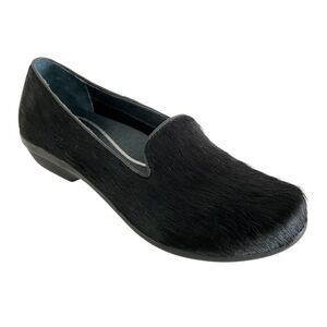 Pony Hair Dansko Olivia Loafer Low Comfort Heel Black 38